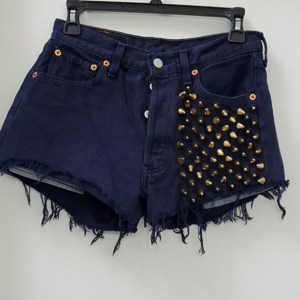 Levi's 501 Gold Stud Button Fly Shorts
